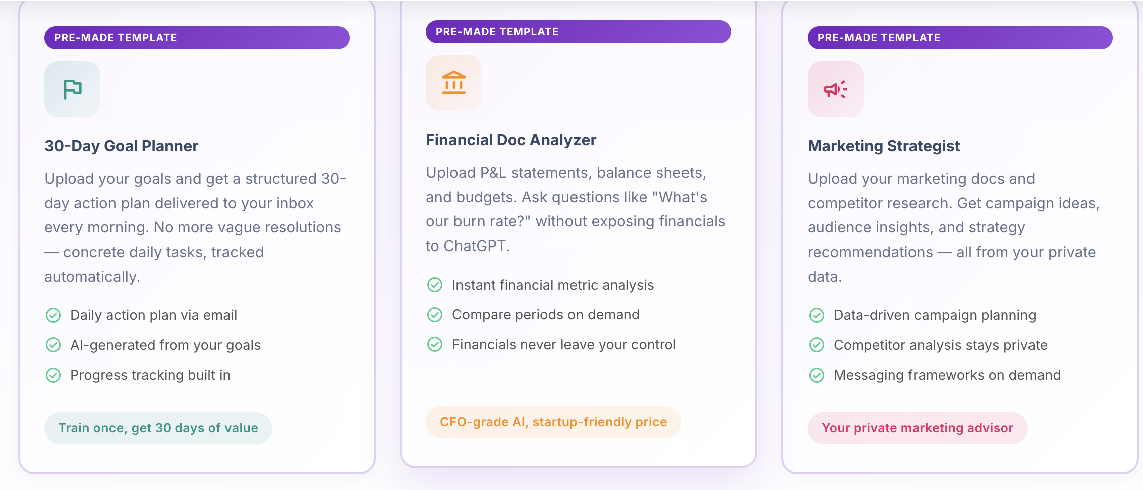 Pre-made Chatbot Templates